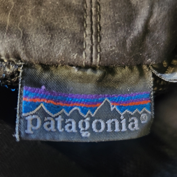 Vintage PATAGONIA Kids Ski Snow Pants Size 8 Black Suspenders Outdoors Sewn on - Picture 15 of 16